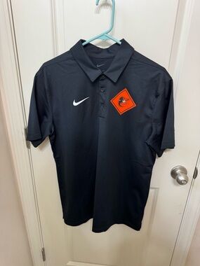 Nike Men's Medium Black Polo Baltimore Orioles